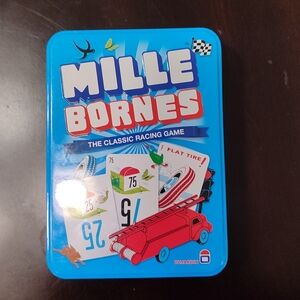 Mille Bornes Classic Racing Game - Blue
